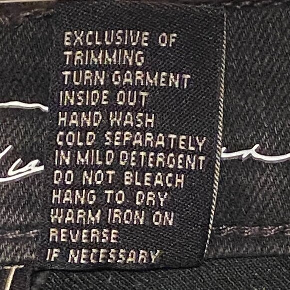 DG2 Diane Gilman Embellished Jeans Black Stretch Zip 5-pockets Women's Size 10T - Picture 8 of 8